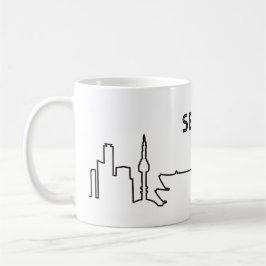 Seoul Line Illustration Kaffeetasse