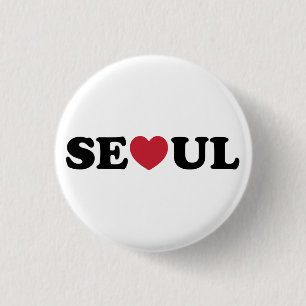 Seoul Love Heart Button