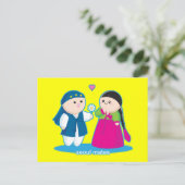 Seoul Mates Postkarte (Stehend Vorderseite)