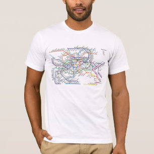Seoul-Metro-Karten-angepasster T - Shirt