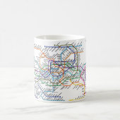 Seoul-Metro-Karten-Tasse Kaffeetasse (Mittel)
