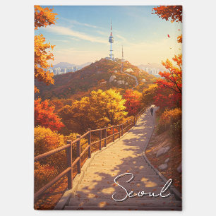 Seoul Namsan Südkorea Herbst Magnet