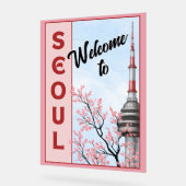 Seoul Namsan Tower Acrylschild (Winkel)