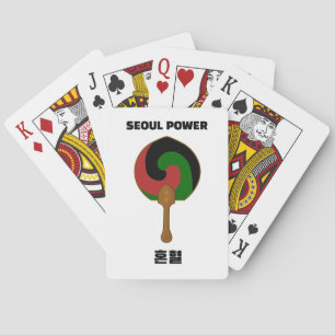 Seoul Power koreanischer und Black Mixed Fan Playi Spielkarten