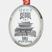 Seoul Silbernes Ornament (Links)