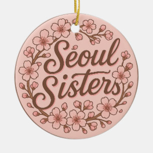 Seoul Sisters Korea Reise Erinnerungs Keramik Orna Ornament