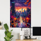 Seoul Skyline Poster - Dynamic Korean Wall Art (Heimbüro)