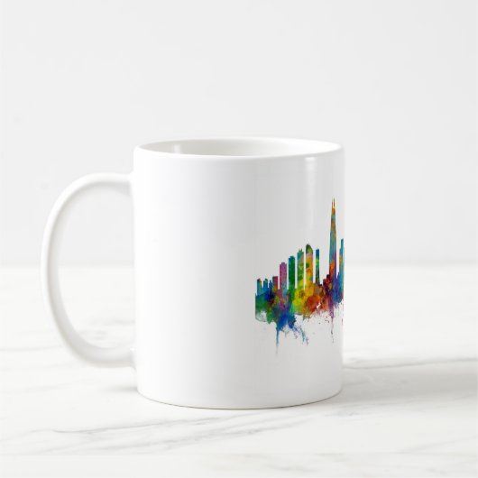 Seoul Skyline South Korea Kaffeetasse (Links)