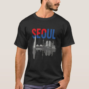 Seoul Skyline Südkorea Stadtlandschaft Reise Souve T-Shirt