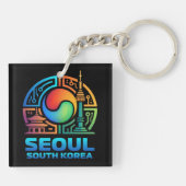Seoul South Korea Schlüsselanhänger (Rückseite)