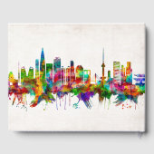 Seoul South Korea Skyline Gästebuch (Rückseite)