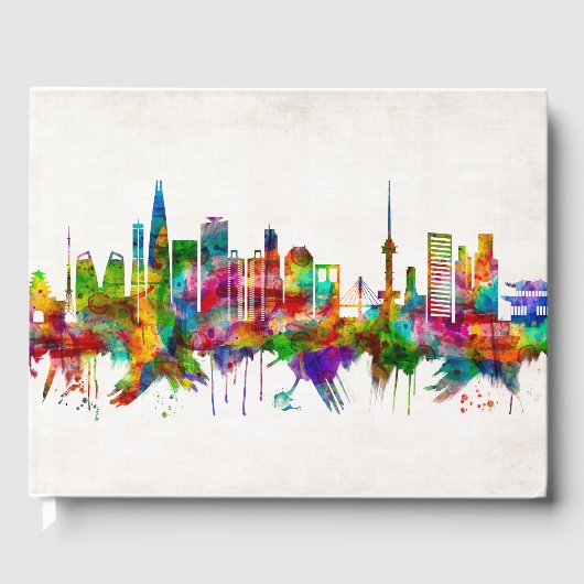 Seoul South Korea Skyline Gästebuch (Vorderseite)