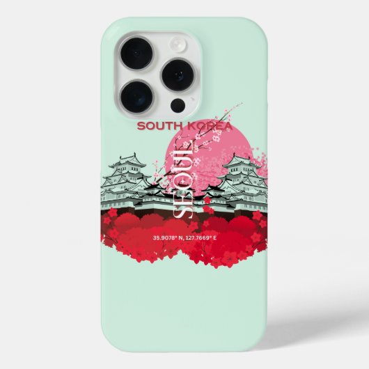 Seoul South Korea Travel Art Case-Mate iPhone Hülle (Rückseite)