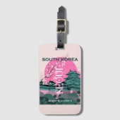 Seoul South Korea Travel Art Gepäckanhänger (Vorderseite Vertikal)