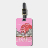 Seoul South Korea Travel Art Gepäckanhänger (Vorderseite vertikal)