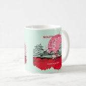 Seoul South Korea Travel Art Kaffeetasse (VorderseiteRechts)
