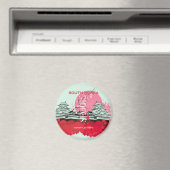 Seoul South Korea Travel Art Magnet (In Situ (Geschirrspüler))