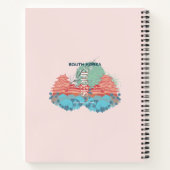 Seoul South Korea Travel Art Notizblock (Rückseite)