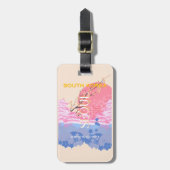 Seoul South Korea Travel Art, Pastel Gepäckanhänger (Vorderseite vertikal)