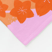 Seoul South Korea Travel Art, Pink Fleecedecke (Ecke)