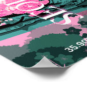 Seoul South Korea Travel Art Poster (Ecke)