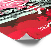 Seoul South Korea Travel Art Poster (Ecke)