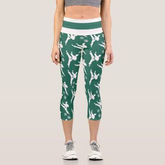 Seoul Spirit Sports Leggings White auf Green