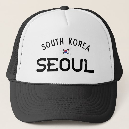 Seoul Südkorea in Bedrängnis Truckerkappe (Vorderseite)