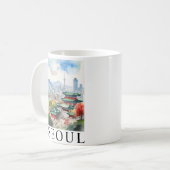 Seoul, Südkorea Kaffeetasse (Vorderseite Links)