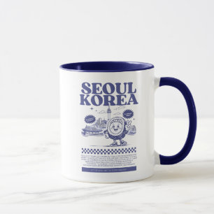 Seoul Südkorea Kimbap Retro Stadt Tasse