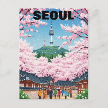 Seoul Südkorea Kirschblüten