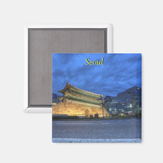 Seoul, Südkorea Magnet (Vorderseite/Rückseite)