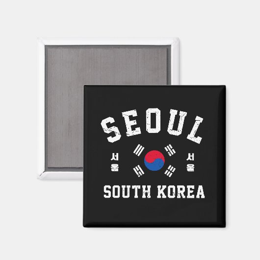 Seoul Südkorea  Magnet (Vorderseite/Rückseite)