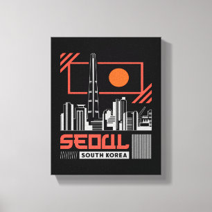 Seoul Südkorea Moderne Skyline Reise Design Leinwanddruck