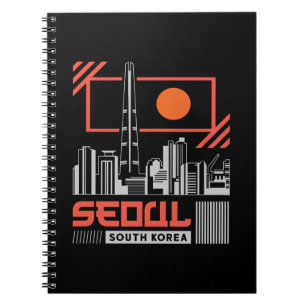 Seoul Südkorea Moderne Skyline Reise Design Notizblock