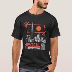 Seoul Südkorea Moderne Skyline Reise Design T-Shirt
