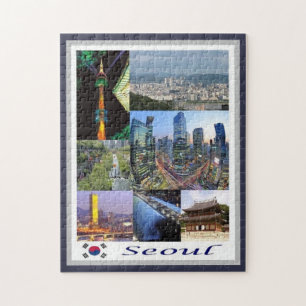 Seoul - Südkorea - Mosaik - Puzzle