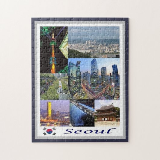 Seoul - Südkorea - Mosaik - Puzzle (Vertikal)