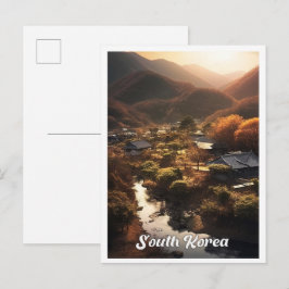 Seoul Südkorea Natur Reise Illustration Postkarte