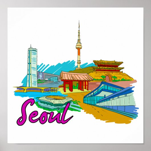 Seoul - Südkorea.png Poster (Vorne)