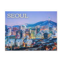 Seoul, Südkorea Postcard
