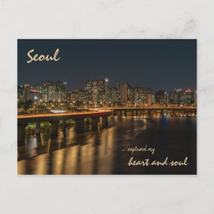 Seoul   Südkorea Postkarte