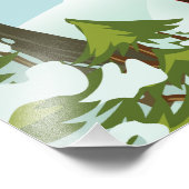 Seoul Südkorea Skiposter Fotodruck (Ecke)