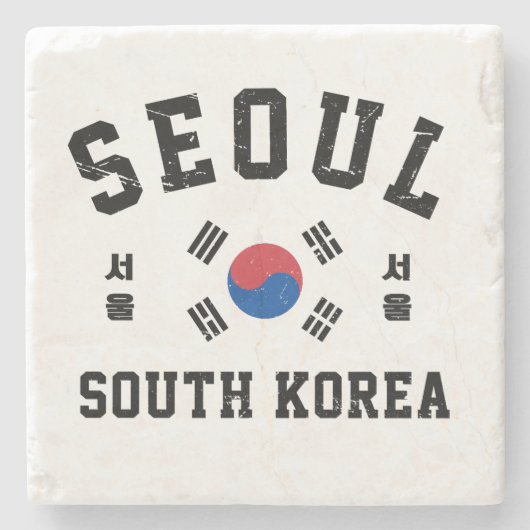 Seoul Südkorea Steinuntersetzer (Vorderseite)