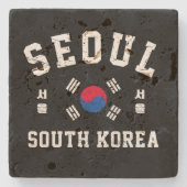 Seoul Südkorea Steinuntersetzer (Vorderseite)