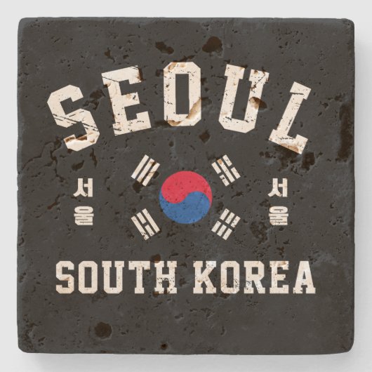 Seoul Südkorea Steinuntersetzer (Vorderseite)