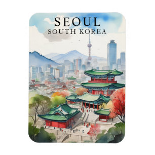 Seoul Südkorea Unterwegs Kunstmuseum Magnet