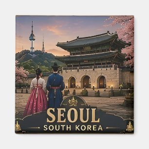 🏙️ Seoul Südkorea Urlaubserinnerung Für Reisende Magnet