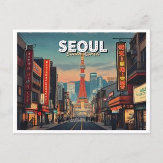 SEOUL SÜDKOREA VINTAG POSTKARTE