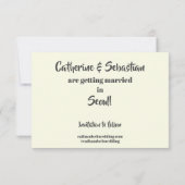 Seoul, Südkorea - Vintage Karte (Rückseite)